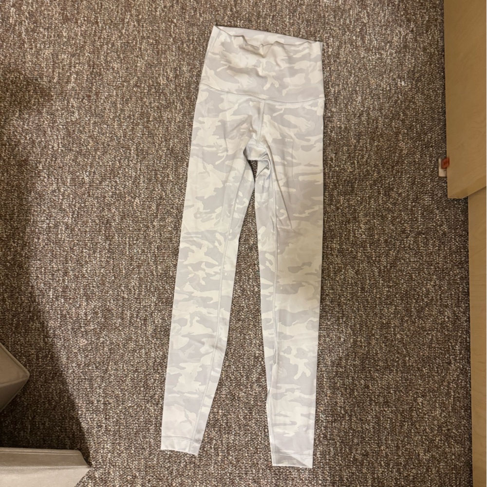 lululemon athletica Gray Camo Leggings